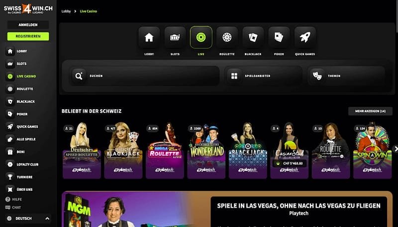 Swiss4Win Erfahrungen – Stärke 2: 2.200 Titel, RTP über dem Marktschnitt