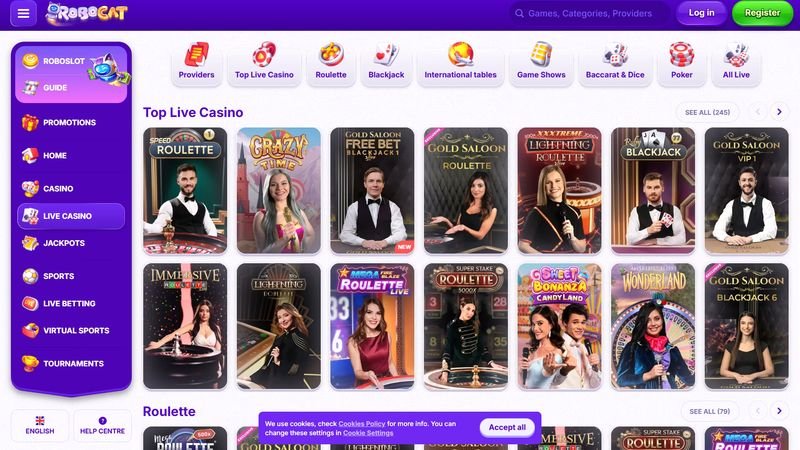 Robocat Casino Bonus