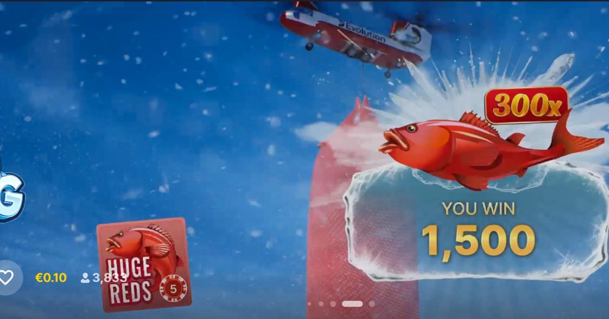 Ice Fishing Live bei 24 Casino - Einsatz und Spielablauf